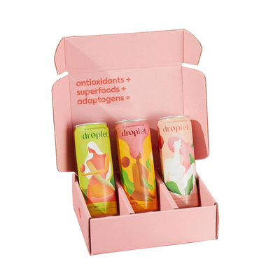 Custom Logo Eco Friendly Corrugated Carton Fruit Juice Paper Box Packaging