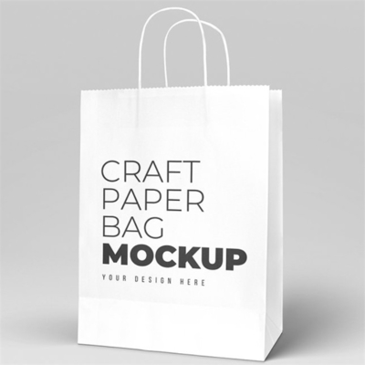 Custom Logo Resealable Kraft Bags Food Takeaway Paper Bag Packaging For Coffee