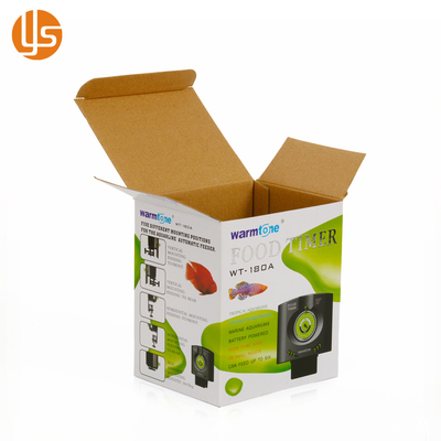 Custom Corrugated Paper Auto Lock Bottom Simple Paper Packaging Box